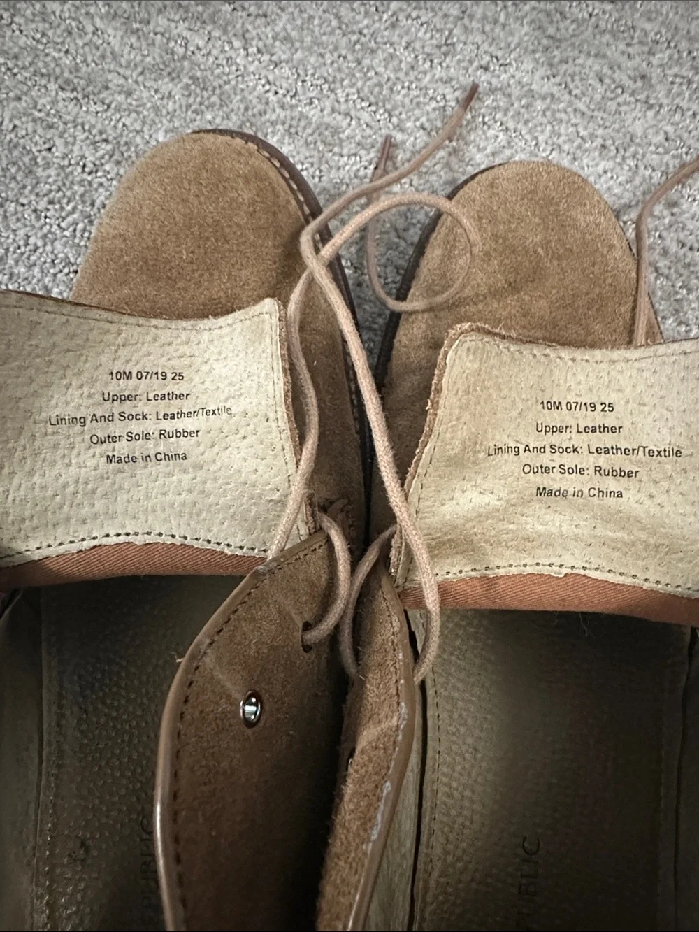 Banana Republic Men's Suede Chukka Boots in Tan